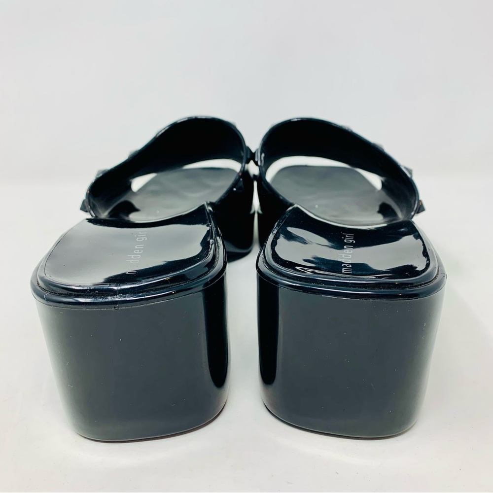 Madden Girl Paccer Studded Platform Sandal Black Size 10 - Picture 7 of 9